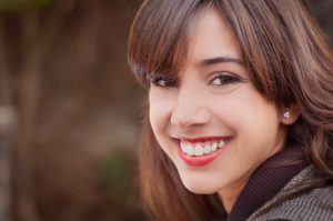 young woman smiling