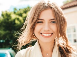 Young woman smiling