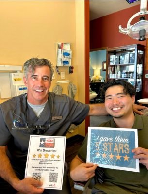 Dr. Darren Dickson and patient at My Dentist in Plano